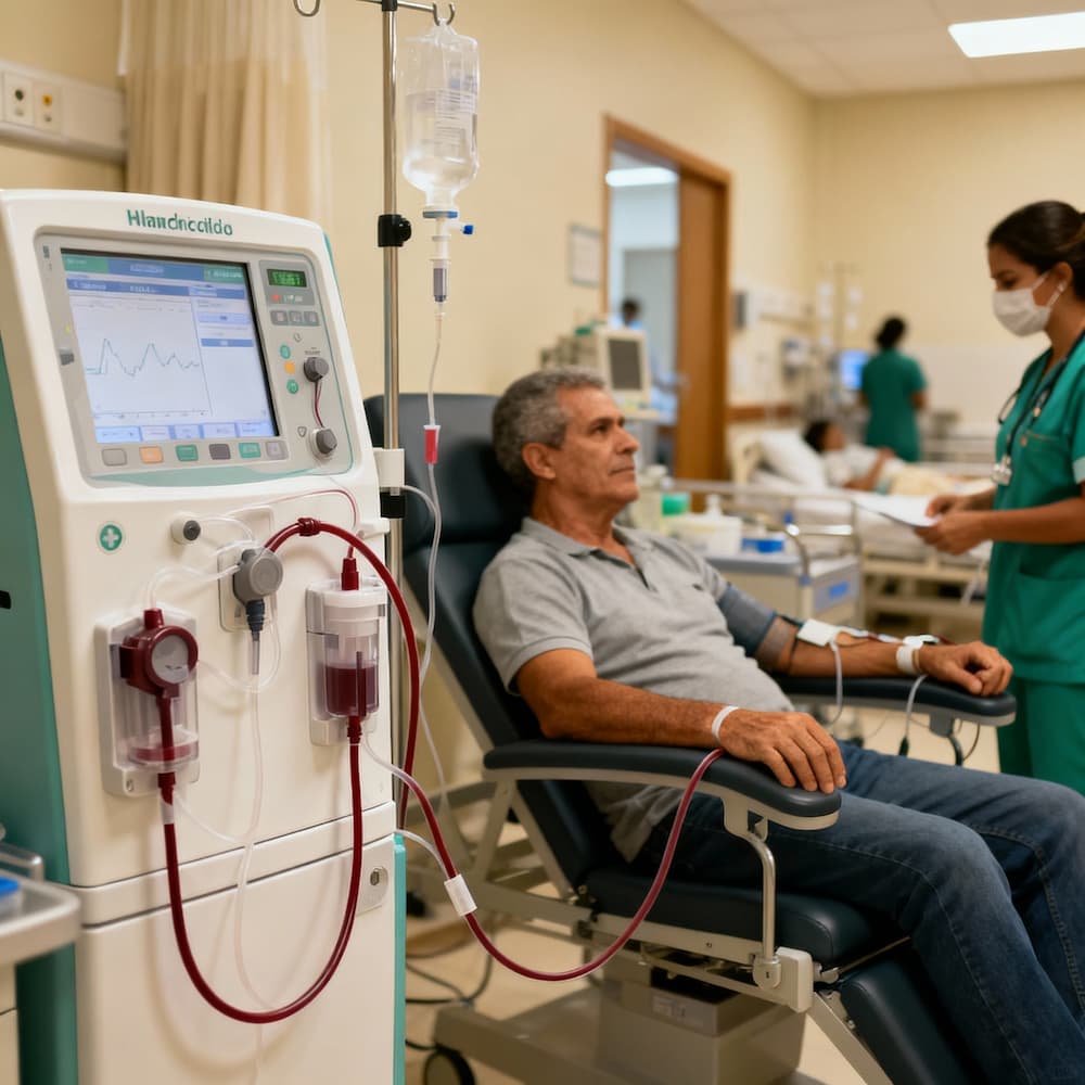 Clínica de hemodiálise Vila Mariana com infraestrutura moderna e equipamentos de última geração